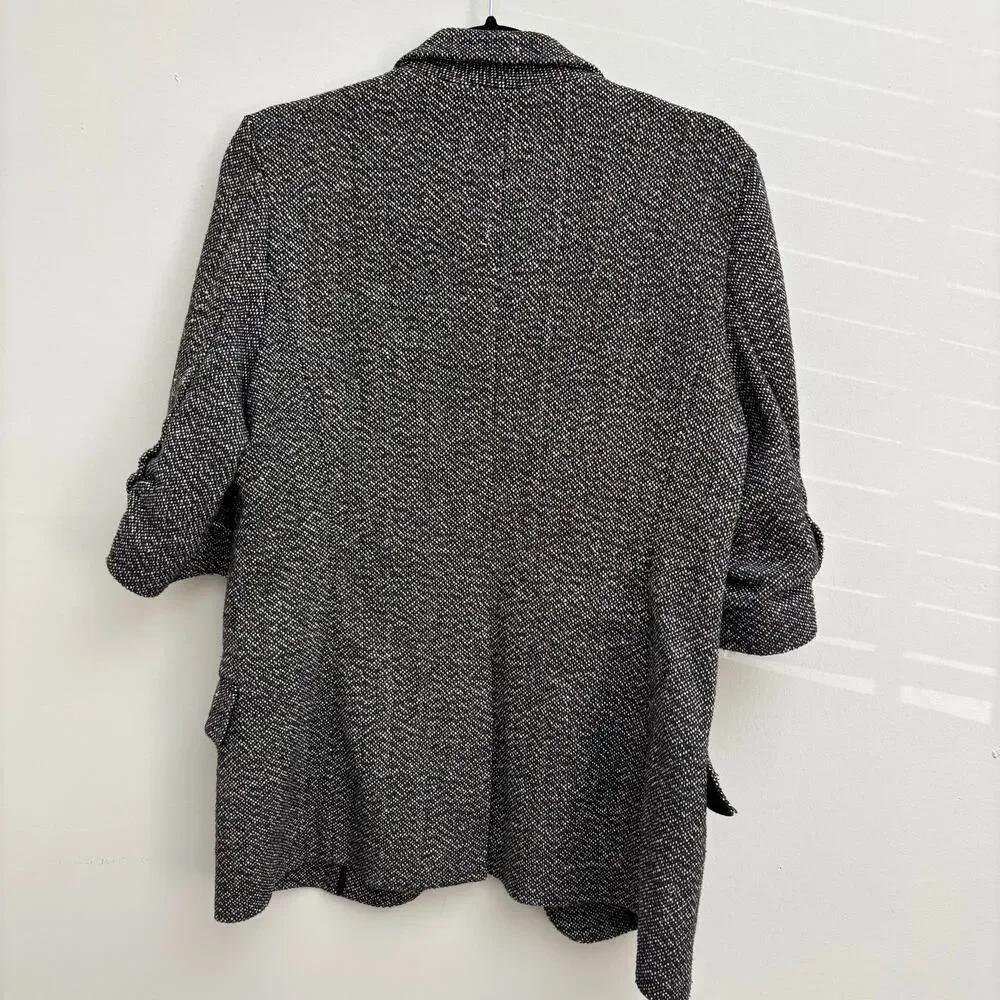 Vintage Classic Wool Tweed Oversized Sport Coat Jacket Blazer Women’s Size Large - Picture 6 of 9
